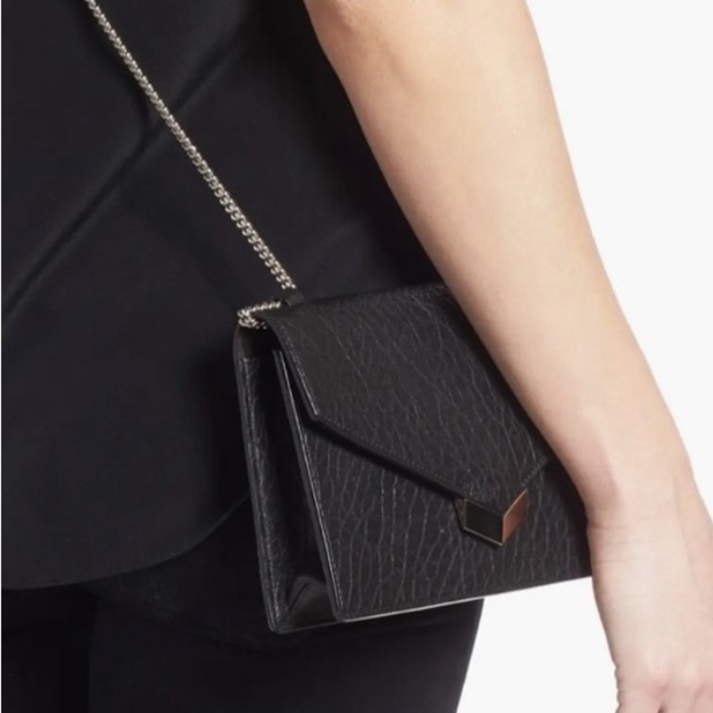 JIMMY CHOO Crossbody Bag - Leila Grainy Lambskin Leather